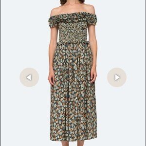 SEA NEW YORK Forrest Peggy Floral Off Shoulder Dress